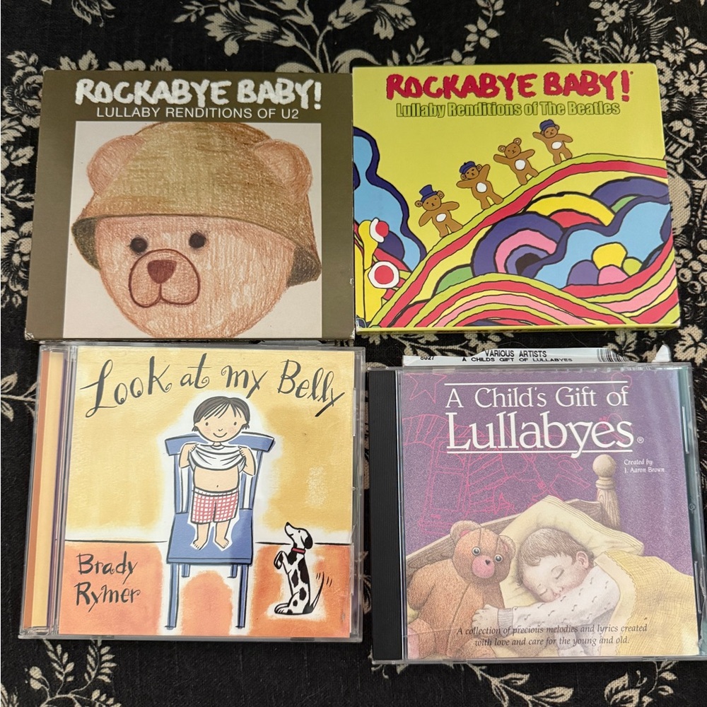 Rockabye Baby Lullaby CD Collection, 4 Fabulous baby child  music CDs!